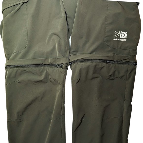 karrimor Med comfy convertible pants army green lightweight adjustable pockets - Picture 6 of 13